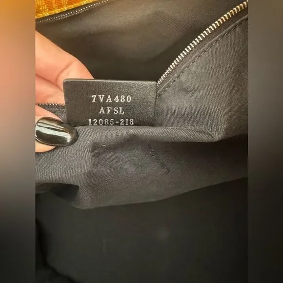 AUTH YELLOW FENDI TOTE!!! - Picture 14 of 14